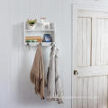 2 Tier Wood Coat Towel Rack for Bathroom